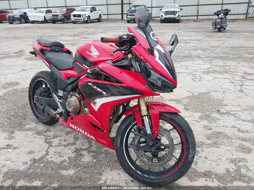 2023 Honda Cbr VIN MLHPC6252P5400492 IAAI salvage auction — ALL OVER, Salvage (Texas), sold $800 on 2026-07-28 (photo 1)