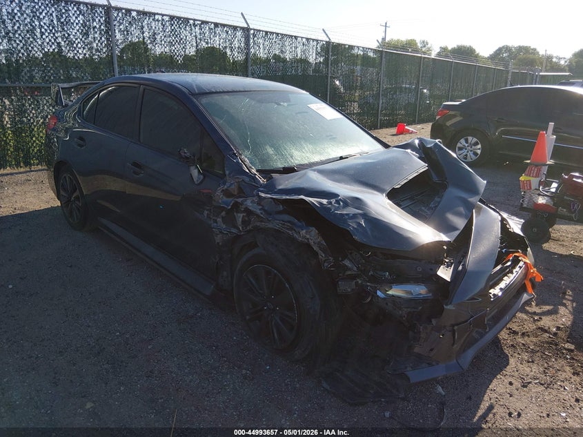 2021 Subaru Wrx VIN JF1VA1A65M9816186 IAAI salvage auction — FRONT END, Salvage (Kansas), sold $1,100 on 2026-07-09 (photo 1)