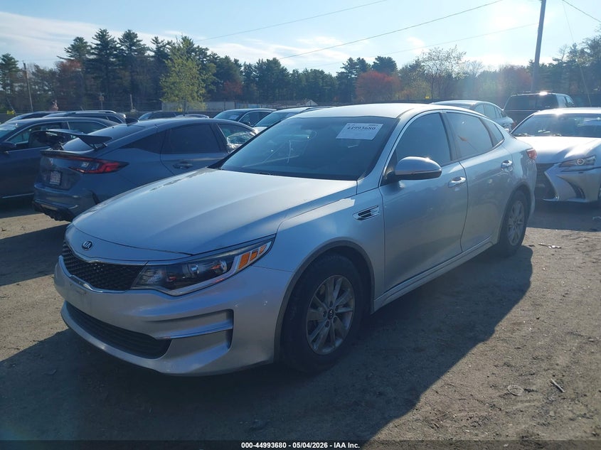 2018 Kia Optima VIN 5XXGT4L34JG198312 IAAI salvage auction — RIGHT FRONT, Salvage (Massachusetts), sold $825 on 2026-07-17 (photo 2)