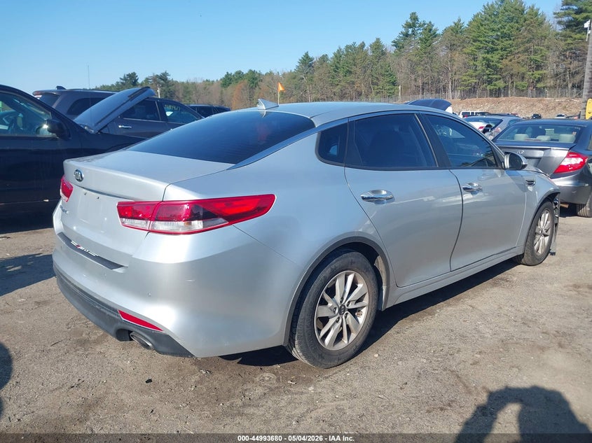 2018 Kia Optima VIN 5XXGT4L34JG198312 IAAI salvage auction — RIGHT FRONT, Salvage (Massachusetts), sold $825 on 2026-07-17 (photo 4)