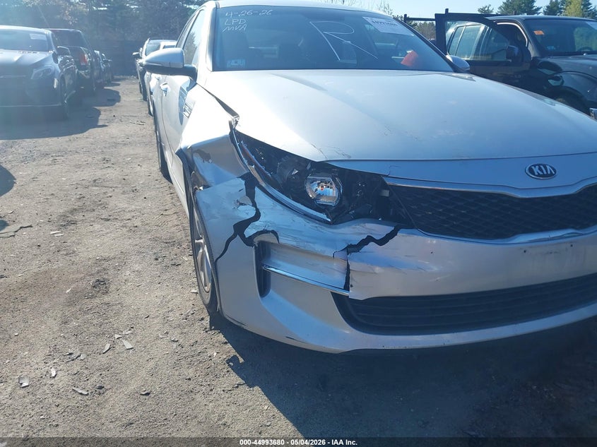 2018 Kia Optima VIN 5XXGT4L34JG198312 IAAI salvage auction — RIGHT FRONT, Salvage (Massachusetts), sold $825 on 2026-07-17 (photo 6)