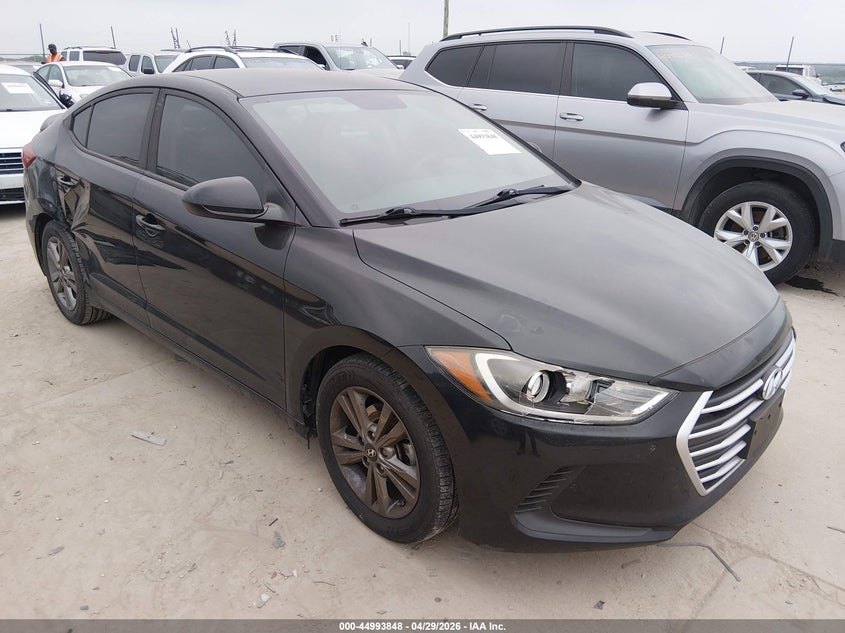 2017 Hyundai Elantra VIN KMHD84LF5HU060258 IAAI salvage auction — LEFT SIDE, Original (Texas), sold $4,800 on 2026-07-07 (photo 1)