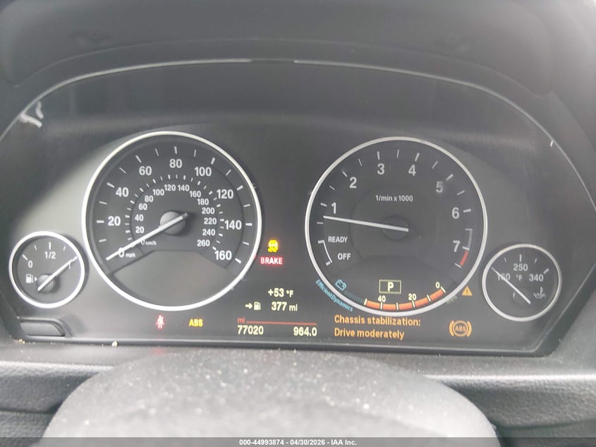 2015 BMW 3er VIN WBA3B3G52FNR85470 IAAI salvage auction — RIGHT SIDE, Salvage (New Jersey), sold $2,000 on 2026-07-27 (photo 7)