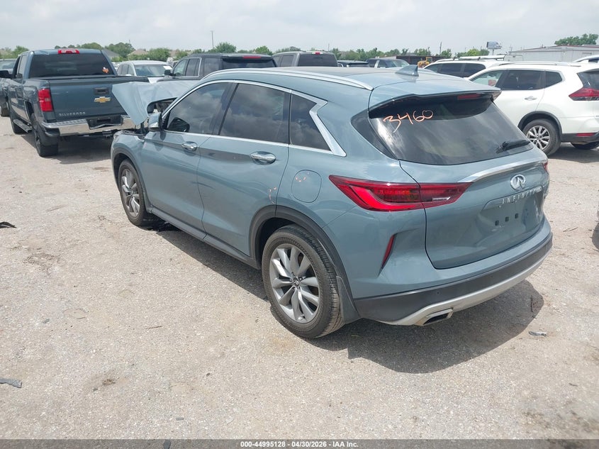 2022 Infiniti Qx50 VIN 3PCAJ5BA9NF122269 IAAI salvage auction — FRONT END, Original (Texas), sold $3,175 on 2026-07-08 (photo 3)