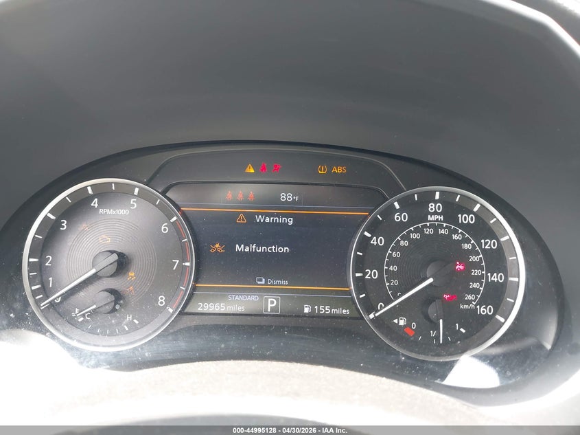 2022 Infiniti Qx50 VIN 3PCAJ5BA9NF122269 IAAI salvage auction — FRONT END, Original (Texas), sold $3,175 on 2026-07-08 (photo 7)