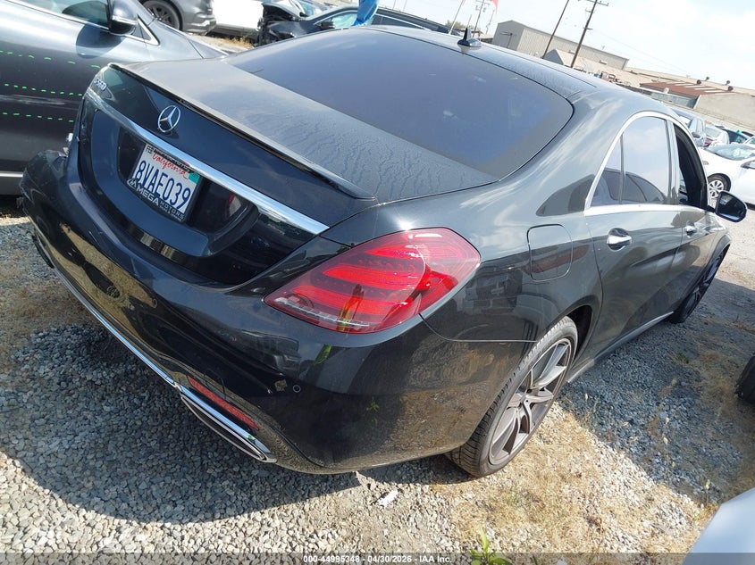2020 Mercedes-benz S-klasse VIN W1KUG8DB9LA552527 IAAI salvage auction — REAR END, Salvage Title, sold $25,400 on 2026-07-15 (photo 4)