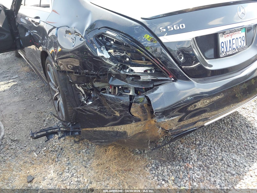 2020 Mercedes-benz S-klasse VIN W1KUG8DB9LA552527 IAAI salvage auction — REAR END, Salvage Title, sold $25,400 on 2026-07-15 (photo 6)