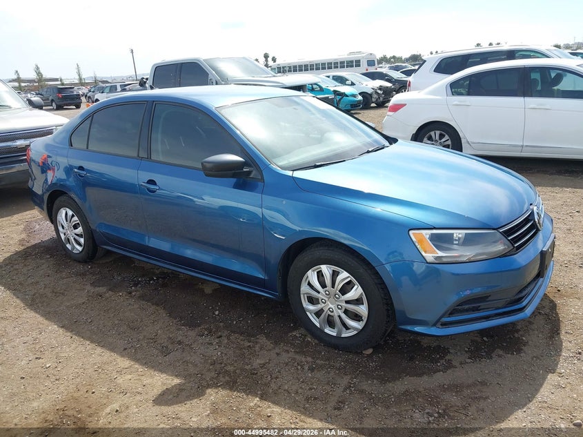 2015 Volkswagen Jetta VIN 3VW2K7AJ1FM357516 IAAI salvage auction — LEFT SIDE, Salvage (California), sold $1,225 on 2026-09-08 (photo 1)