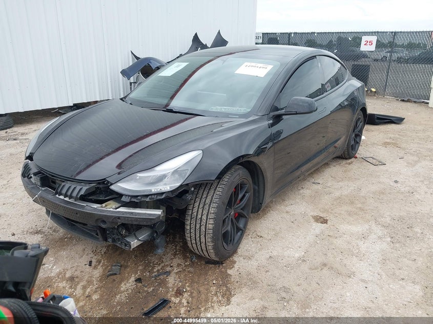 2021 Tesla Model 3 VIN 5YJ3E1EC5MF926084 IAAI salvage auction — FRONT END, Original (Texas), sold $8,100 on 2026-07-08 (photo 2)