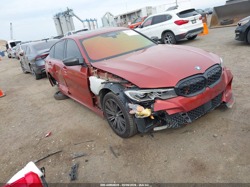 2020 BMW 3er VIN WBA5U9C06LFH60199 IAAI salvage auction — LEFT & RIGHT, Mv-907A (New York), sold $14,775 on 2026-07-14 (photo 1)
