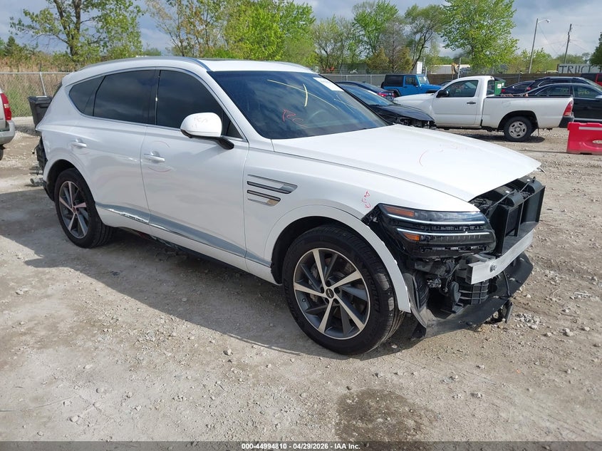 2025 Genesis Gv80 VIN KMUHDESC0SU292897 IAAI salvage auction — FRONT & REAR, Salvage Title, sold $20,100 on 2026-07-30 (photo 1)