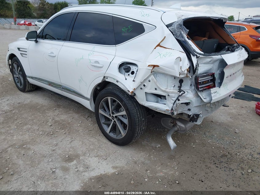 2025 Genesis Gv80 VIN KMUHDESC0SU292897 IAAI salvage auction — FRONT & REAR, Salvage Title, sold $20,100 on 2026-07-27 (photo 3)