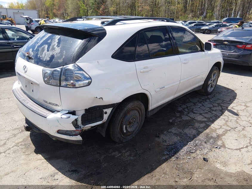 2007 Lexus Rx 400h VIN JTJHW31U772024957 IAAI salvage auction — REAR END, Salvage (Connecticut), sold $525 on 2026-07-30 (photo 4)