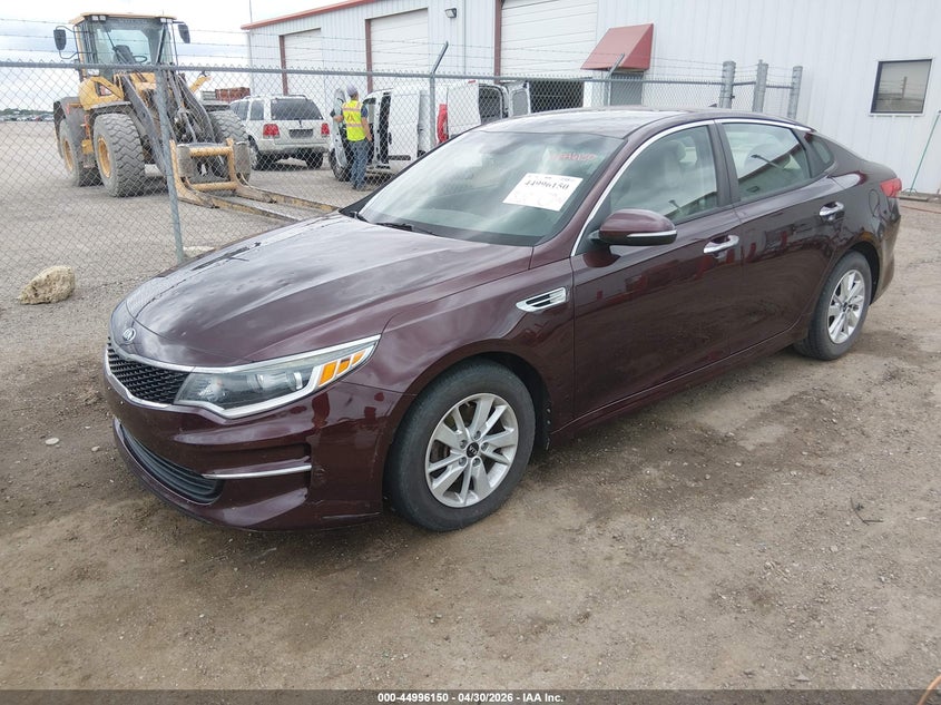 2017 Kia Optima VIN 5XXGT4L33HG154344 IAAI salvage auction — HAIL, Salvage (Kansas), sold $1,550 on 2026-07-10 (photo 2)