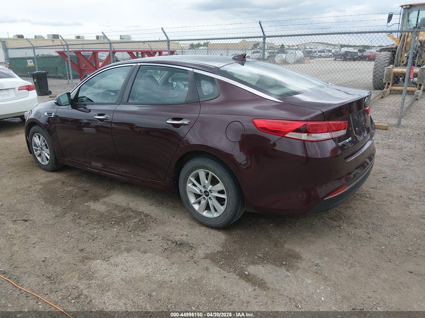 2017 Kia Optima VIN 5XXGT4L33HG154344 IAAI salvage auction — HAIL, Salvage (Kansas), sold $1,550 on 2026-07-10 (photo 3)
