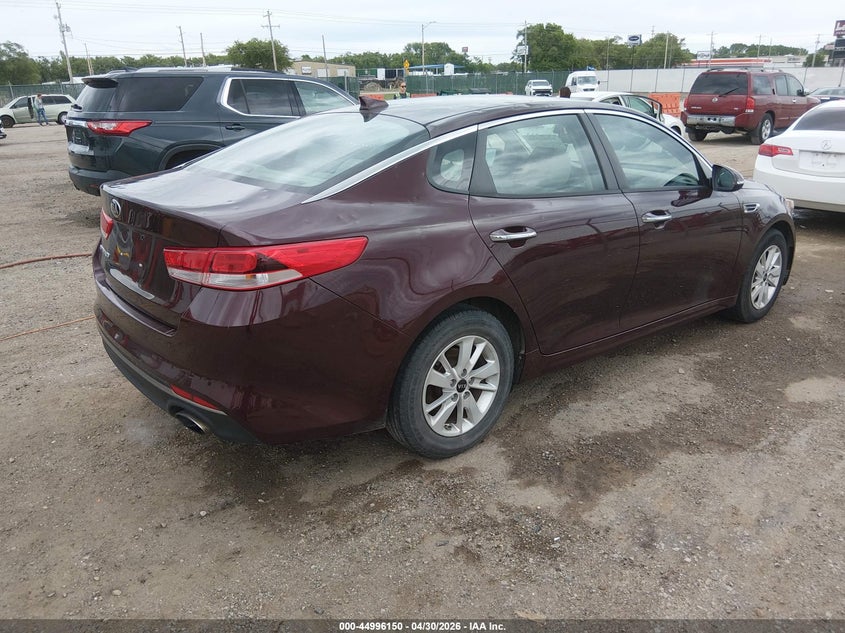 2017 Kia Optima VIN 5XXGT4L33HG154344 IAAI salvage auction — HAIL, Salvage (Kansas), sold $1,550 on 2026-07-10 (photo 4)