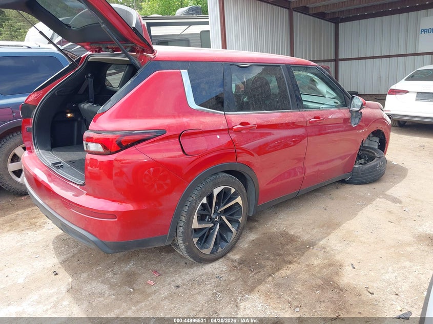 2022 Mitsubishi Outlander VIN JA4J4TA84NZ035040 IAAI salvage auction — SIDE, Clear (Oklahoma), sold $5,500 on 2026-07-10 (photo 4)
