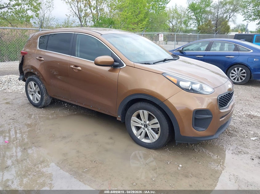 2019 Kia Sportage VIN KNDPM3AC5K7593944 IAAI salvage auction — REAR END, Salvage (Illinois), sold $2,900 on 2026-07-28 (photo 1)