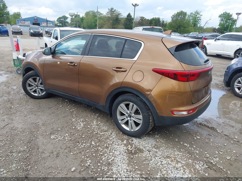 2019 Kia Sportage VIN KNDPM3AC5K7593944 IAAI salvage auction — REAR END, Salvage (Illinois), sold $2,900 on 2026-07-28 (photo 3)