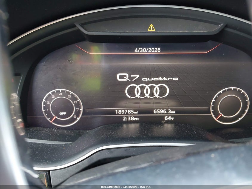 2017 Audi Q7 VIN WA1LAAF7XHD016337 IAAI salvage auction — FRONT END, Salvage (Mississippi), sold $2,150 on 2026-07-29 (photo 7)
