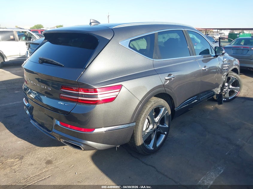 2023 Genesis Gv80 VIN KMUHCESC4PU113948 IAAI salvage auction — RIGHT FRONT, Salvage Title, sold $18,050 on 2026-09-15 (photo 4)