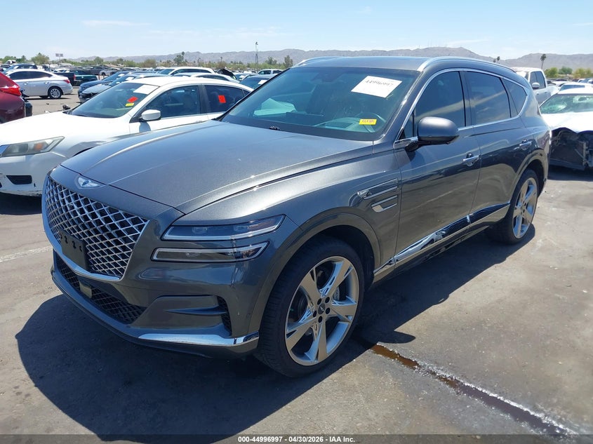 2023 Genesis Gv80 VIN KMUHCESC4PU113948 IAAI salvage auction — RIGHT FRONT, Salvage Title, sold $18,050 on 2026-09-15 (photo 2)