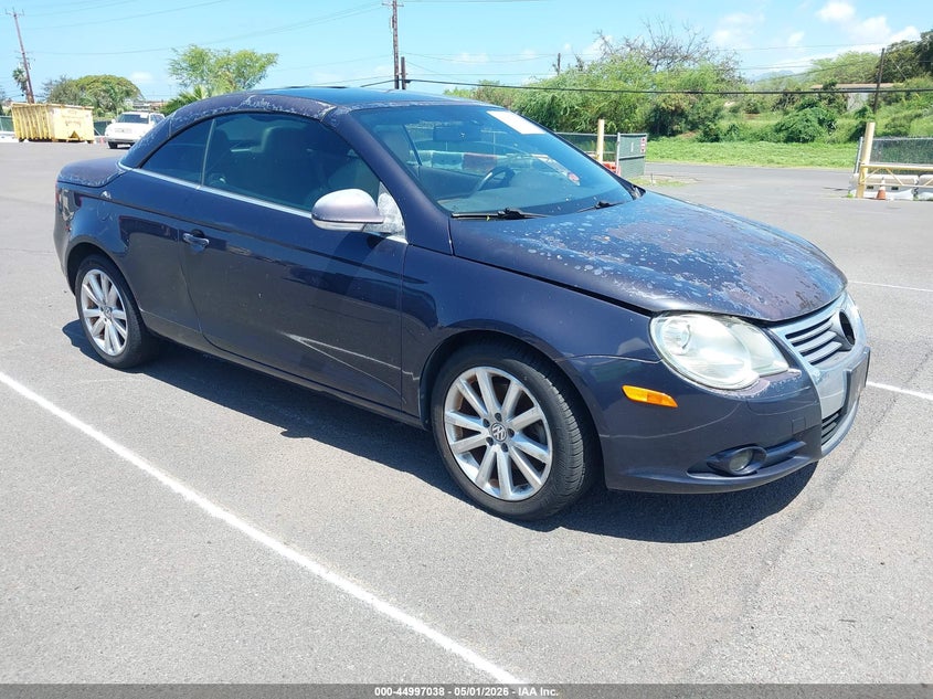 2007 Volkswagen Eos VIN WVWFA71F77V004594 IAAI salvage auction — WATER/FLOOD, Bill Of Sale (Hawaii), sold $75 on 2026-08-18 (photo 1)