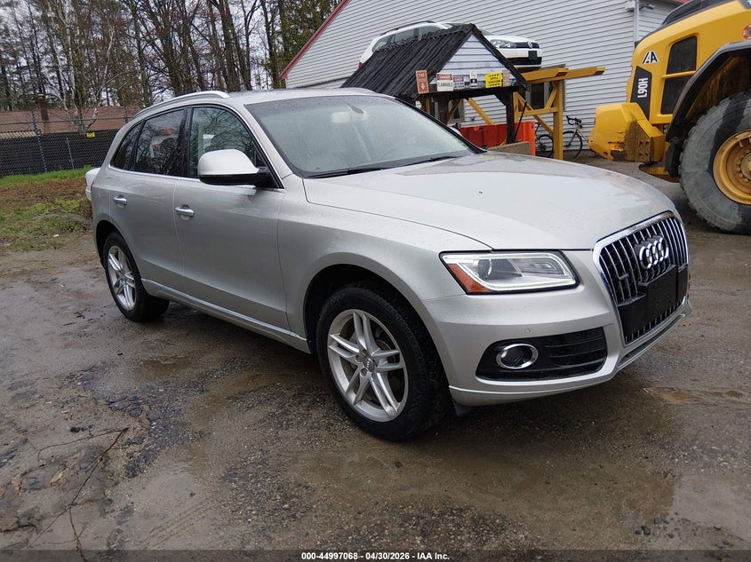 2017 Audi Q5 VIN WA1L2AFP3HA010992 IAAI salvage auction — STORM DAMAGE, Salvage Title, sold $4,825 on 2026-07-20 (photo 1)