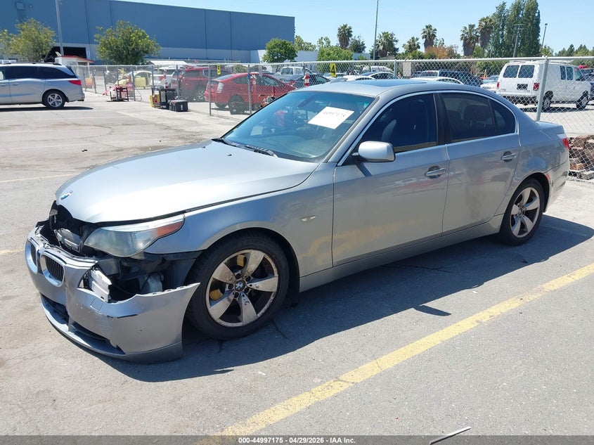 2007 BMW 5er VIN WBANE73547CM46584 IAAI salvage auction — FRONT END, Salvage (California), sold $750 on 2026-08-03 (photo 2)