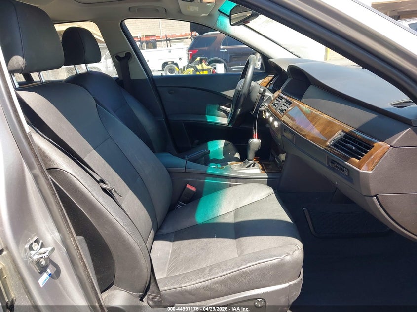 2007 BMW 5er VIN WBANE73547CM46584 IAAI salvage auction — FRONT END, Salvage (California), sold $750 on 2026-08-03 (photo 5)