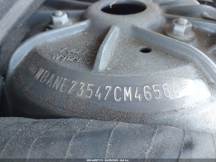 2007 BMW 5er VIN WBANE73547CM46584 IAAI salvage auction — FRONT END, Salvage (California), sold $750 on 2026-08-03 (photo 9)