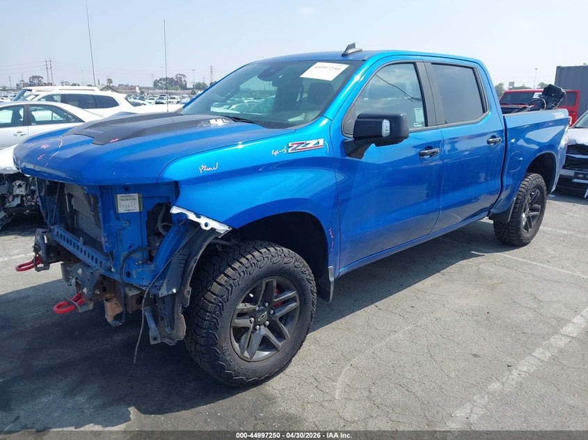 2022 Chevrolet Silverado VIN 3GCUDFEL4NG661013 IAAI salvage auction — FRONT END, Salvage (California), sold $8,600 on 2026-07-30 (photo 2)