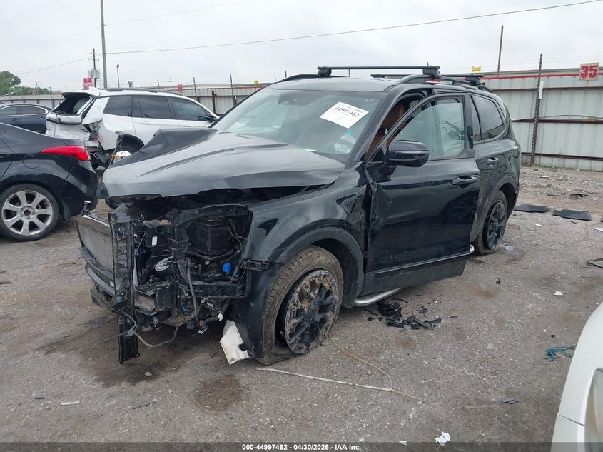2025 Kia Telluride VIN 5XYP5DGC5SG627376 IAAI salvage auction — FRONT END, Salvage Title, sold $6,450 on 2026-07-08 (photo 2)