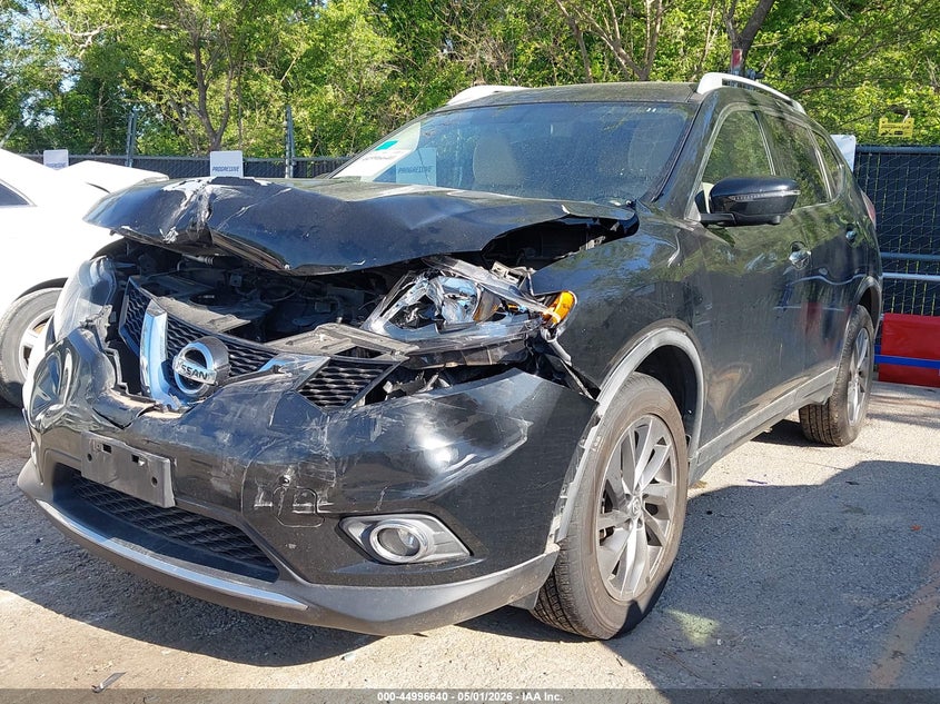 2016 Nissan Rogue VIN JN8AT2MV2GW131178 IAAI salvage auction — FRONT END, Salvage (Missouri), sold $1,400 on 2026-07-08 (photo 2)