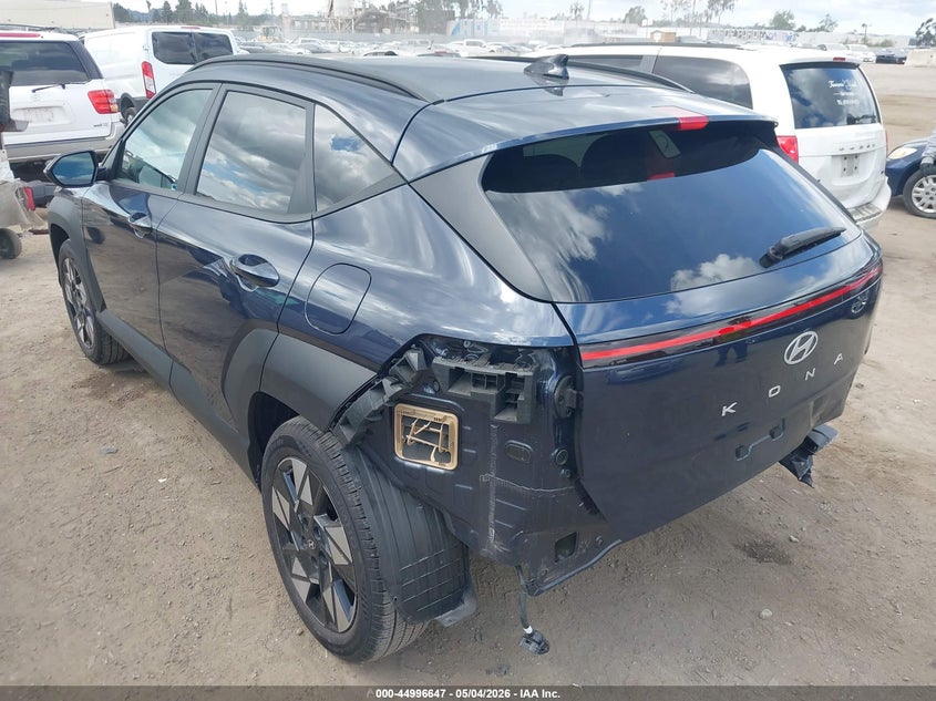 2025 Hyundai Kona VIN KM8HC3AB5SU270697 IAAI salvage auction — REAR END, Salvage (California), sold $8,750 on 2026-07-08 (photo 3)