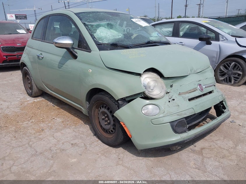 2014 Fiat 500 VIN 3C3CFFAR3ET283021 IAAI salvage auction — FRONT END, Salvage (Texas), sold $275 on 2026-08-03 (photo 1)