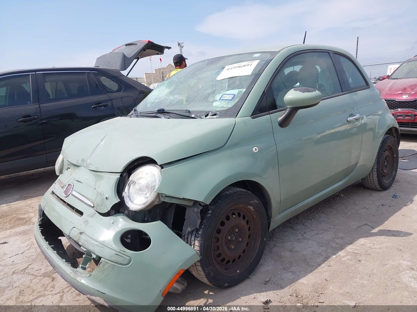 2014 Fiat 500 VIN 3C3CFFAR3ET283021 IAAI salvage auction — FRONT END, Salvage (Texas), sold $275 on 2026-08-03 (photo 2)