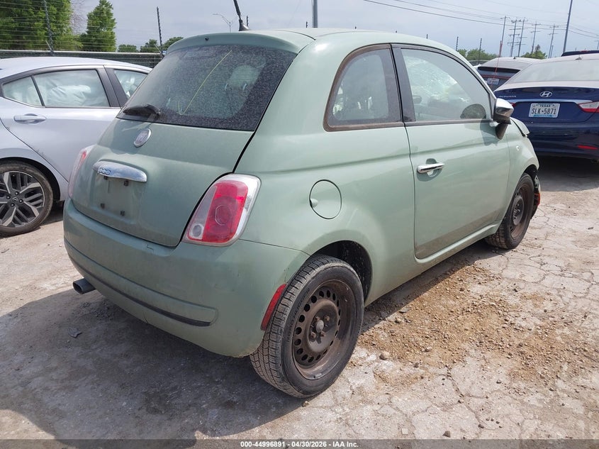 2014 Fiat 500 VIN 3C3CFFAR3ET283021 IAAI salvage auction — FRONT END, Salvage (Texas), sold $275 on 2026-08-03 (photo 4)