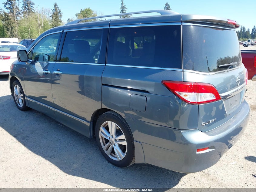 2011 Nissan Quest VIN JN8AE2KP0B9002071 IAAI salvage auction — NORMAL WEAR, Salvage (Texas), sold $375 on 2026-07-29 (photo 3)