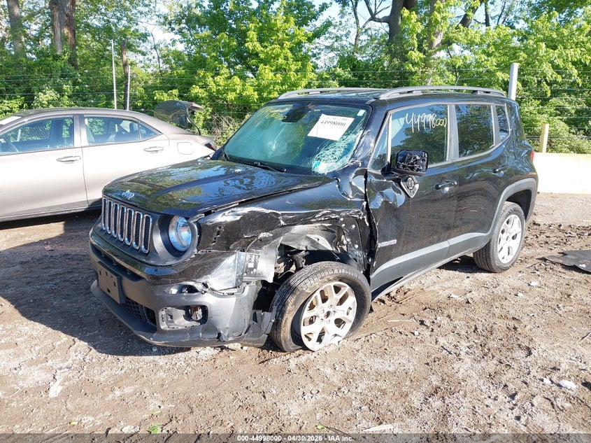 2016 Jeep Renegade VIN ZACCJBBT0GPC93089 IAAI salvage auction — FRONT END, Clear (Indiana), sold $475 on 2026-07-22 (photo 2)