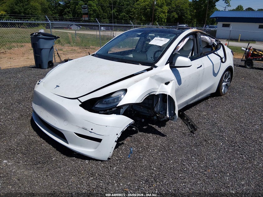 2022 Tesla Model y VIN 7SAYGDEE4NF320007 IAAI salvage auction — THEFT, Salvage (South Carolina), sold $25 on 2026-07-28 (photo 2)