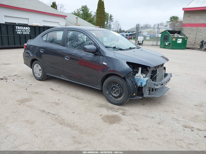2024 Mitsubishi Mirage VIN ML32FUFJ5RHF04272 IAAI salvage auction — FRONT END, Salvage (Maine), sold $2,300 on 2026-07-13 (photo 1)