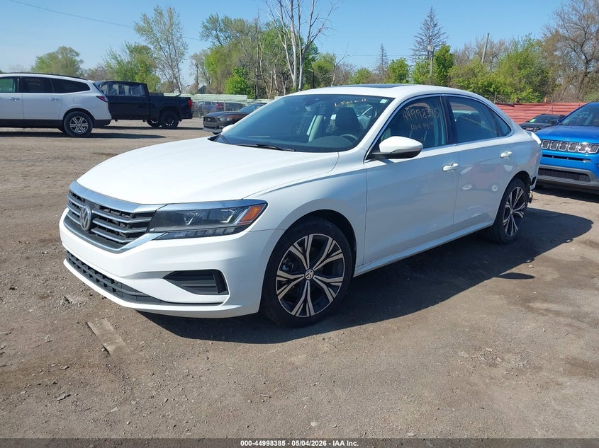 2021 Volkswagen Passat VIN 1VWSA7A3XMC017963 IAAI salvage auction — REAR END, Salvage Title, sold $5,900 on 2026-07-08 (photo 2)
