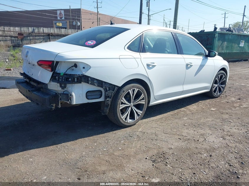 2021 Volkswagen Passat VIN 1VWSA7A3XMC017963 IAAI salvage auction — REAR END, Salvage Title, sold $5,900 on 2026-07-08 (photo 4)