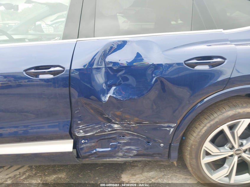 2026 Audi Q4 sportback e-tron VIN WA12UBFZ9TP008943 IAAI salvage auction — LEFT SIDE, Clear (Michigan), sold $22,200 on 2026-07-30 (photo 6)