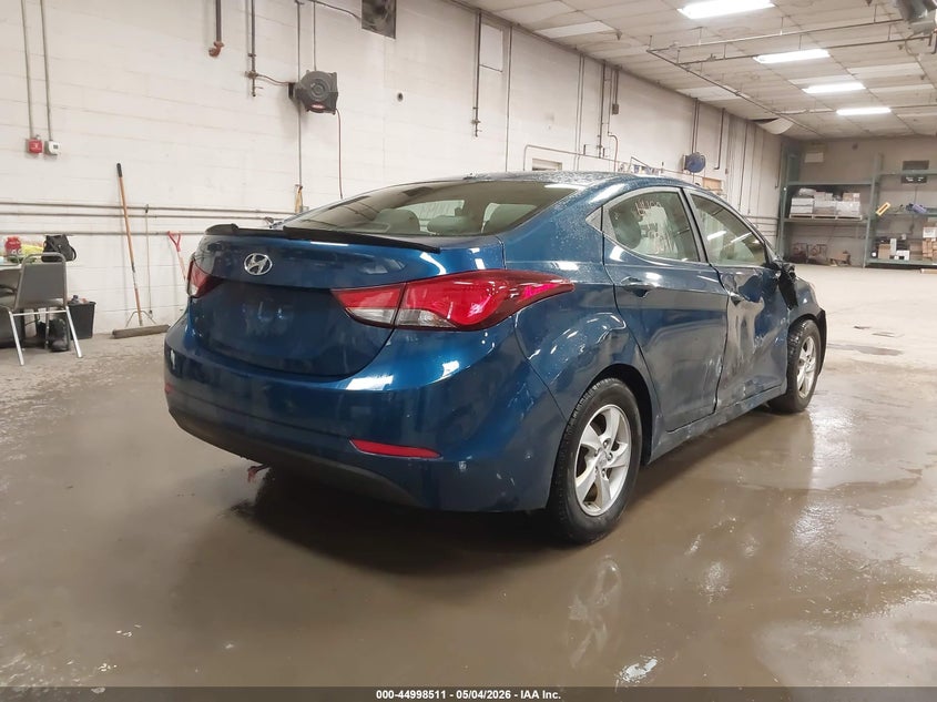 2014 Hyundai Elantra VIN KMHDH4AE8EU131815 IAAI salvage auction — RIGHT SIDE, Salvage (Maine), sold $500 on 2026-07-20 (photo 4)
