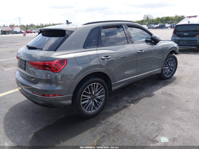 2023 Audi Q3 VIN WA1AUCF3XP1124769 IAAI salvage auction — LEFT SIDE, Rebuildable (Florida), sold $6,500 on 2026-08-01 (photo 4)