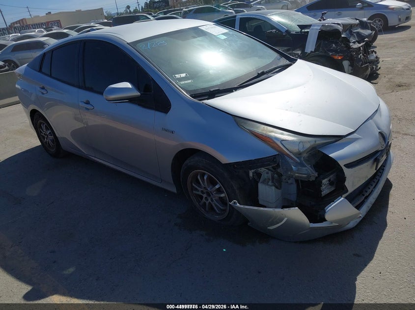 2016 Toyota Prius VIN JTDKBRFU9G3018751 IAAI salvage auction — RIGHT FRONT, Wait Title, sold $25 on 2026-07-22 (photo 1)
