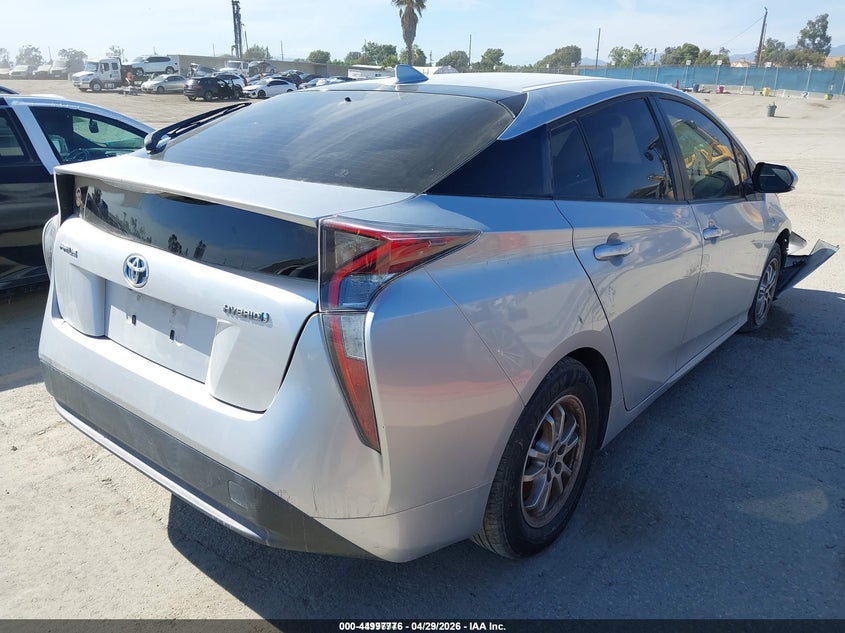 2016 Toyota Prius VIN JTDKBRFU9G3018751 IAAI salvage auction — RIGHT FRONT, Wait Title, sold $25 on 2026-07-22 (photo 4)