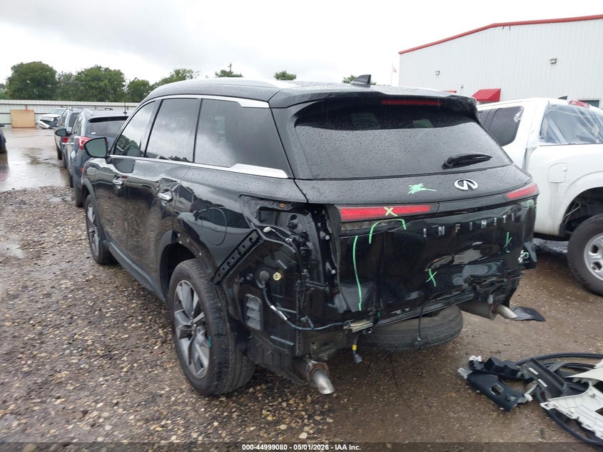 2025 Infiniti Qx60 VIN 5N1AL1FR3SC343809 IAAI salvage auction — REAR END, Original (Texas), sold $16,000 on 2026-08-18 (photo 3)